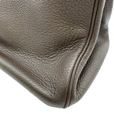 エルメス HERMES バーキン35 L刻 エベンヌ シルバー金具 トリヨン レディース ハンドバッグ