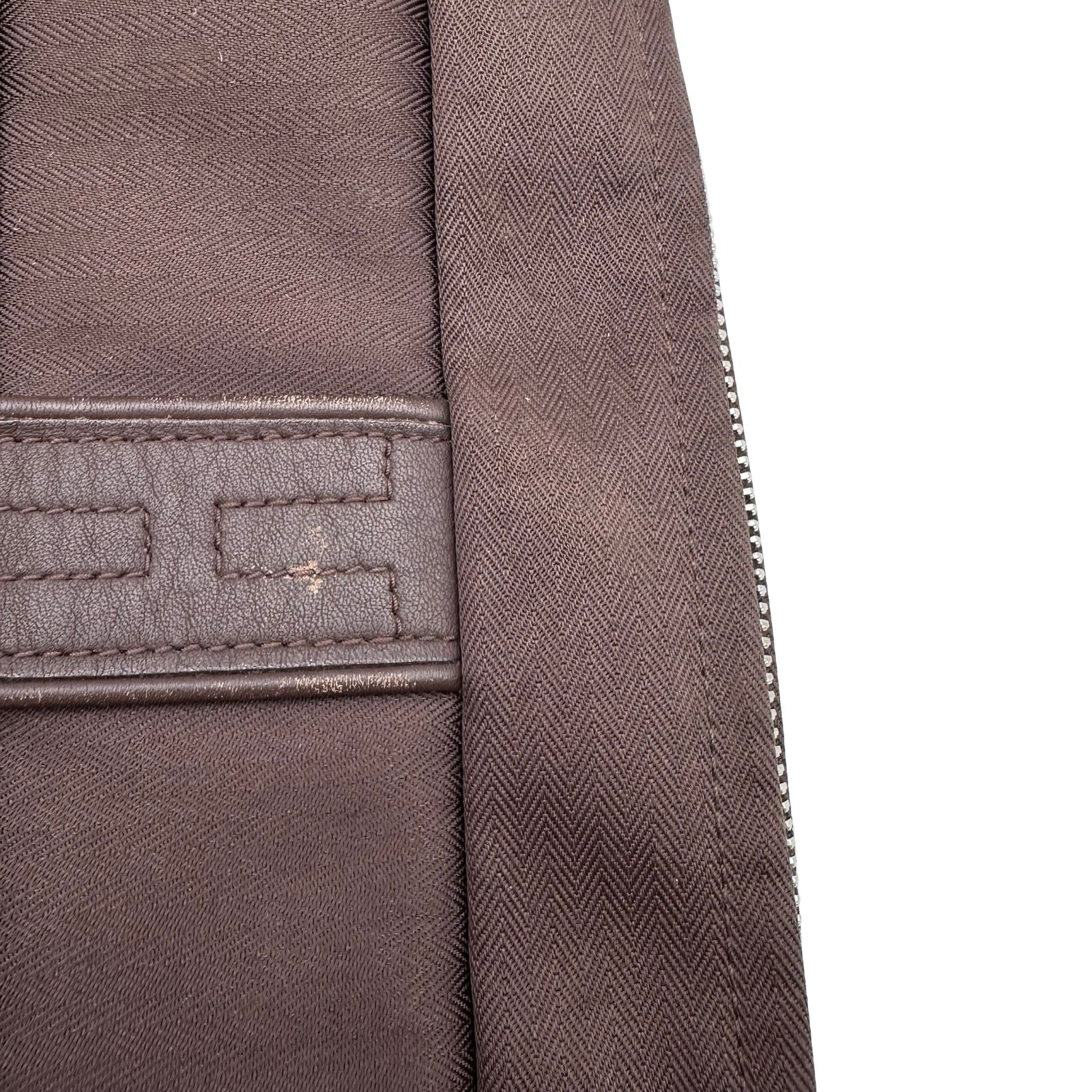 エルメス HERMES アカプルコ バサス MM ブラウン シルバー金具 トワル