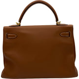 エルメス HERMES ケリー32 内縫い □K刻 ゴールド ゴールド金具 スイフト レディース ショルダーバッグ