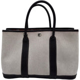 エルメス HERMES ガーデンパーティTPM オプティカルH □L刻印 マロン シルバー金具 トワルブッフル レディース ハンドバッグ