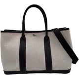 エルメス HERMES ガーデンパーティTPM オプティカルH □L刻印 マロン シルバー金具 トワルブッフル レディース ハンドバッグ