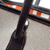 エルメス HERMES ガーデンパーティTPM オプティカルH □L刻印 マロン シルバー金具 トワルブッフル レディース ハンドバッグ