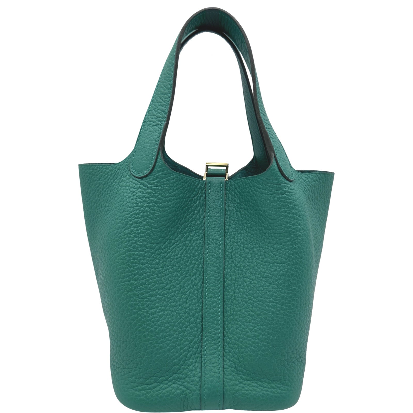 HERMES ピコタンロック MM コルヴェール ハンドバッグ エルメス HERMES ピコタンロックPM W刻 ヴェールヴェルティゴ ゴールド