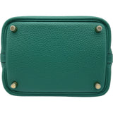 エルメス HERMES ピコタンロックPM W刻 ヴェールヴェルティゴ ゴールド金具 トリヨン レディース ハンドバッグ