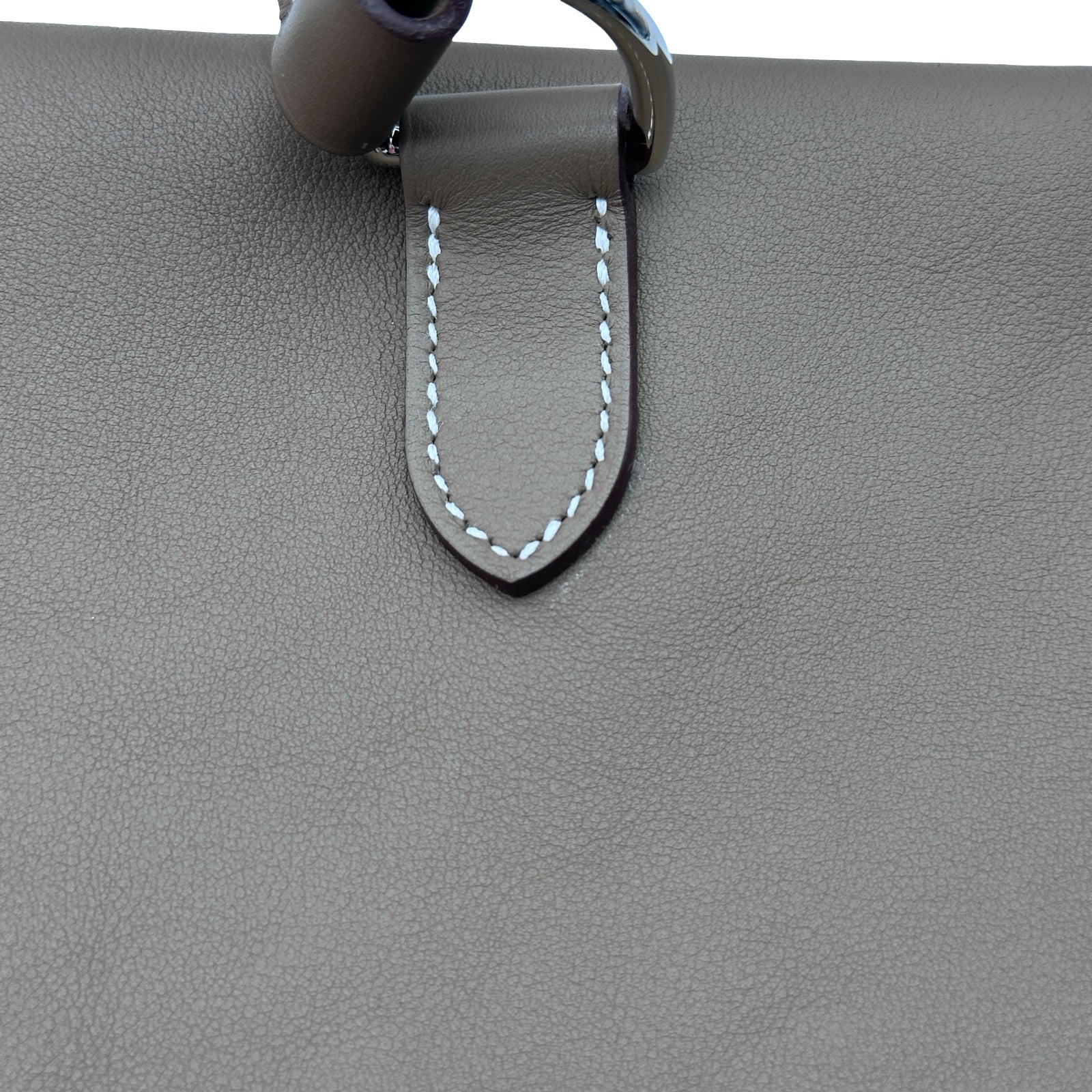 エルメス HERMES ポッシャンプリュス U刻 エトゥープ シルバー金具