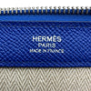 エルメス HERMES ジップタブレット D刻 ブルーエトリック シルバー金具 エプソン メンズ クラッチバッグ
