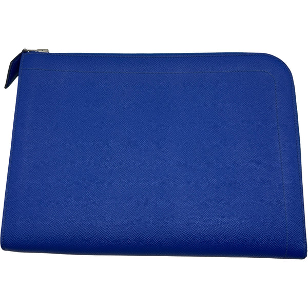 エルメス HERMES ジップタブレット D刻 ブルーエトリック シルバー金具