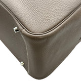 エルメス HERMES リンディ34 ▢Q刻 エトゥープ シルバー金具 トリヨン レディース ハンドバッグ