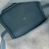 エルメス HERMES ピコタンロックMM □O刻 ブルージーン シルバー金具 トリヨン レディース ハンドバッグ