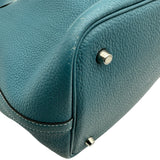 エルメス HERMES ピコタンロックMM □O刻 ブルージーン シルバー金具 トリヨン レディース ハンドバッグ