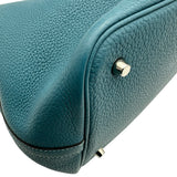 エルメス HERMES ピコタンロックMM □O刻 ブルージーン シルバー金具 トリヨン レディース ハンドバッグ