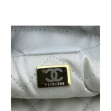 シャネル CHANEL シャネル22ミニ AS3980 グレー ゴールド金具 シャイニーカーフ レディース ショルダーバッグ