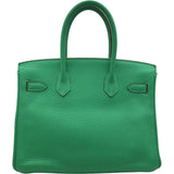 エルメス HERMES バーキン30 ▢P刻 ミント シルバー金具 トリヨン レディース ハンドバッグ