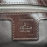フェンディ FENDI マンマバケット 26325 ブラウン シルバー金具 ジャガード レザー レディース ショルダーバッグ フェンディ FENDI マンマバケット 26325 ブラウン シルバー金具