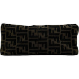 フェンディ FENDI マンマバケット 26325 ブラウン シルバー金具 ジャガード レザー レディース ショルダーバッグ
