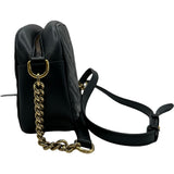 グッチ GUCCI GGマーモントスモールショルダー 447632 ブラック レザー レディース ショルダーバッグ