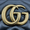 グッチ GUCCI GGマーモントスモールショルダー 447632 ブラック レザー レディース ショルダーバッグ