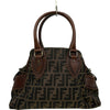 フェンディ FENDI ズッカハンドバッグ 8BN157 ブラウン ジャガード レディース ハンドバッグ