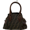 フェンディ FENDI ズッカハンドバッグ 8BN157 ブラウン ジャガード レディース ハンドバッグ