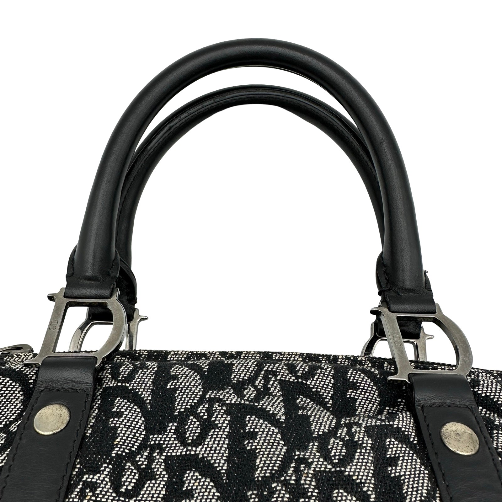 クリスチャンディオール　ボストンバッグ　トロッター　キャンバス　レザー　CDロゴ クリスチャン・ディオール Christian Dior トロッターボストン