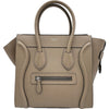 セリーヌ CELINE ラゲージ マイクロ 189793 ベージュ シルバー金具 ドラムドカーフスキン レディース ハンドバッグ