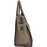 セリーヌ CELINE ラゲージ マイクロ 189793 ベージュ シルバー金具 ドラムドカーフスキン レディース ハンドバッグ