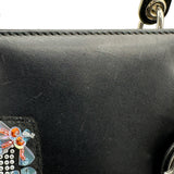 クリスチャン・ディオール Christian Dior レディディオール ミディアム ブラック レザー レディース ハンドバッグ