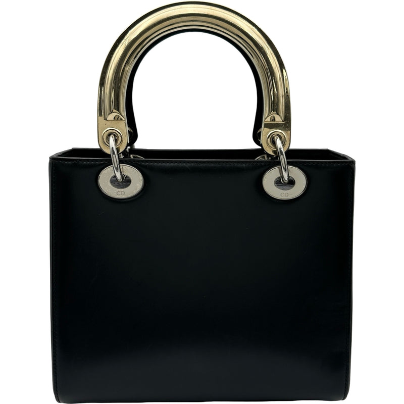 【送料無料】Dior レディディオール ハンドバッグゴールドハードル 黒 クリスチャン・ディオール Christian Dior レディディオール