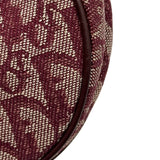 クリスチャン・ディオール Christian Dior サドルバッグ ボルドー トロッター/キャンバス レディース ショルダーバッグ