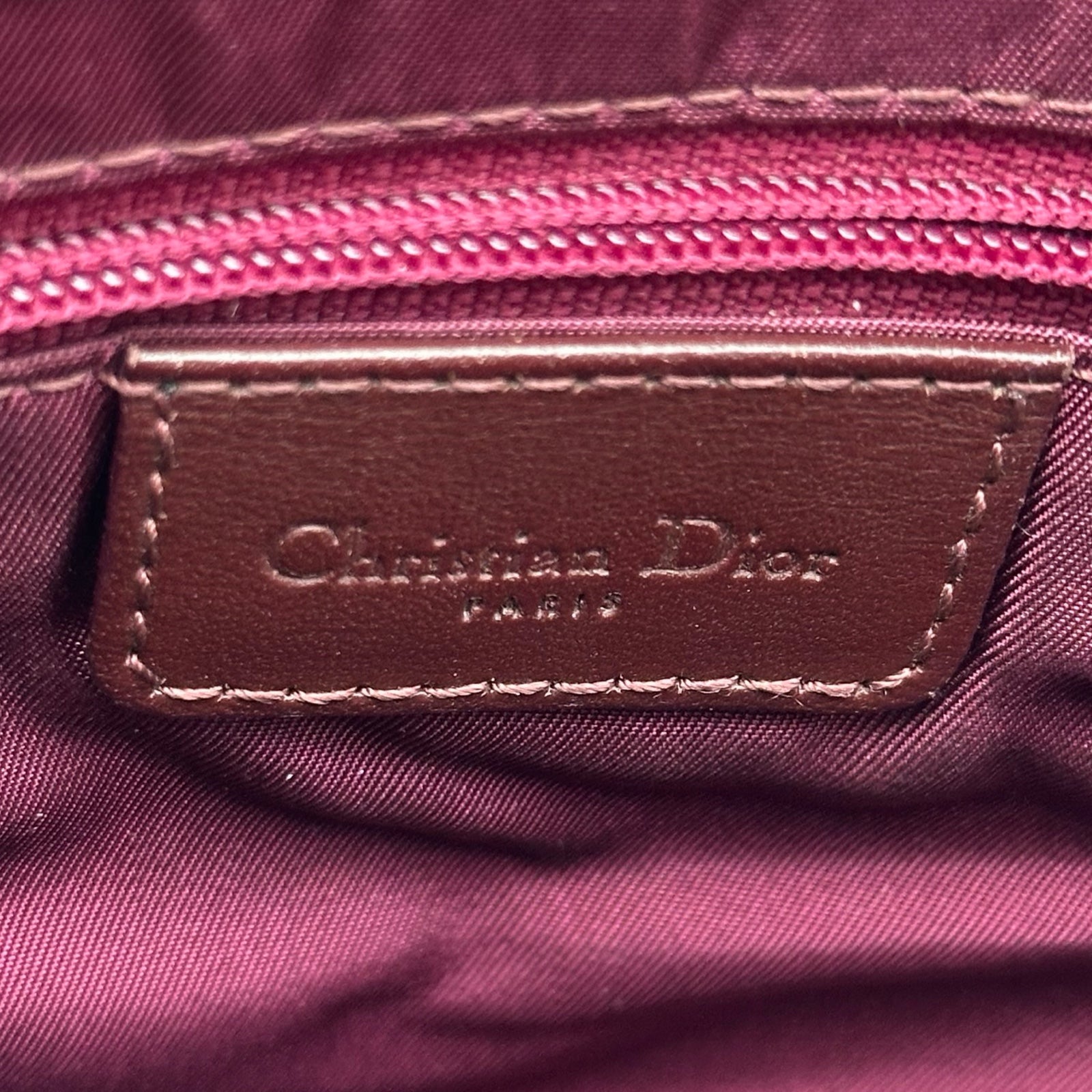 クリスチャン・ディオール Christian Dior サドルバッグ ボルドー