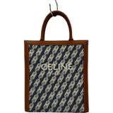 セリーヌ CELINE バーティカルカバススモール ネイビー ゴールド金具 キャンバス カーフ レディース ショルダーバッグ