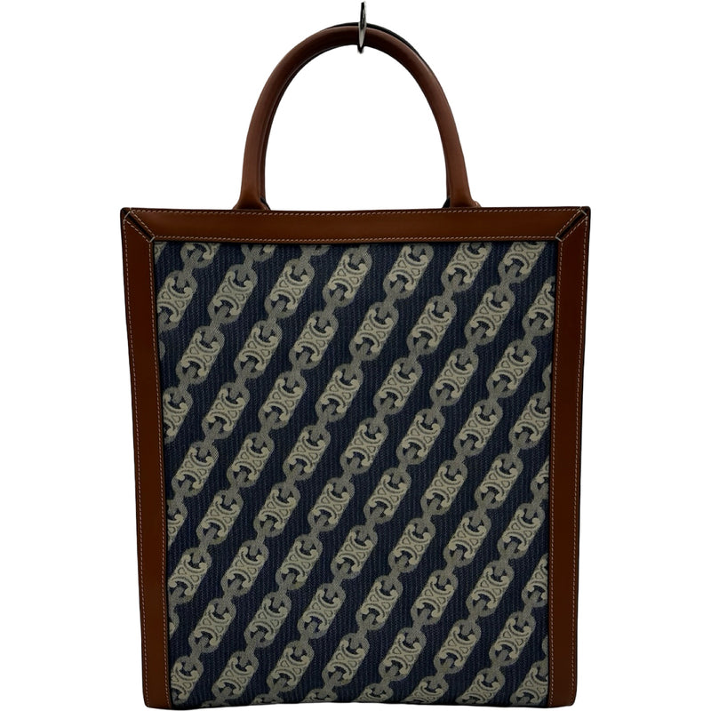 セリーヌ CELINE バーティカルカバススモール ネイビー ゴールド金具