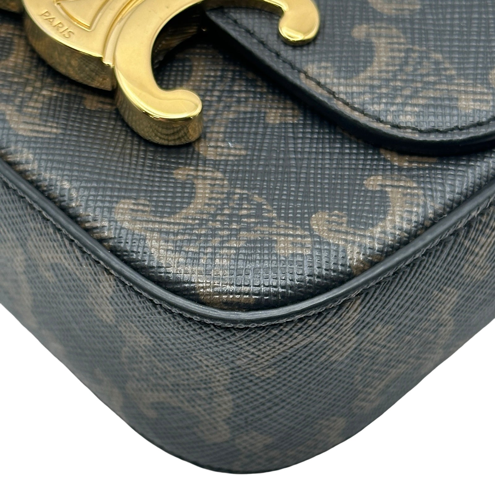 セリーヌ CELINE ミニクロード 101512 タン トリオンフキャンバス レディース ショルダーバッグ セリーヌ CELINE ミニクロード 101512 タン トリオンフキャンバス