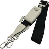 プラダ PRADA トライアングルショルダー 1BH190 ホワイト レザー レディース ショルダーバッグ