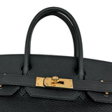 エルメス HERMES バーキン30 Y刻 ブラック ゴールド金具 トゴ レディース ハンドバッグ
