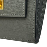 エルメス HERMES ケリーポケットスリム W刻 グリメイヤー ゴールド金具 ヴォーマダム レディース 二つ折り財布
