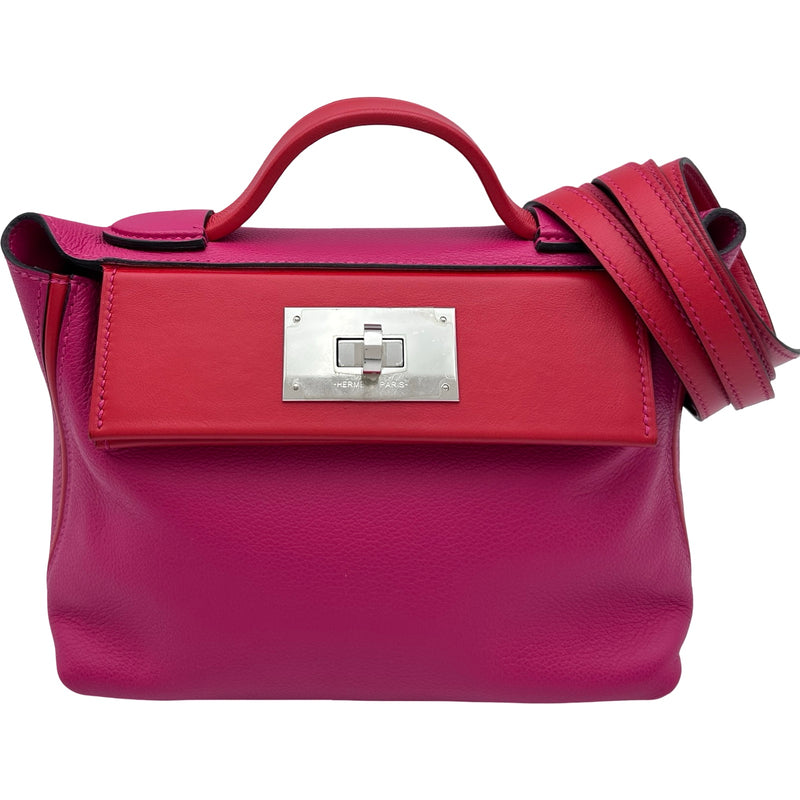 エルメス HERMES ヴァンキャトル ミニ ヴェルソ Y刻印 ローズメキシコ