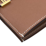 エルメス HERMES ペアンコンパクト K刻 ゴールド ゴールド金具 ヴォーマダム レディース 二つ折り財布