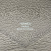 エルメス HERMES カルヴィ W刻 トゥルティエールグレー シルバー金具 シェーブル レディース コインケース