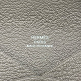 エルメス HERMES カルヴィ W刻 トゥルティエールグレー シルバー金具 シェーブル レディース コインケース