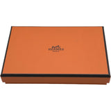 エルメス HERMES カルヴィ W刻 トゥルティエールグレー シルバー金具 シェーブル レディース コインケース