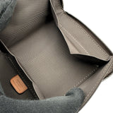 エルメス HERMES スティープルコンパクトウォレットPM □Q刻 ブラウン/ベージュ シルバー金具 トワル レディース 長財布
