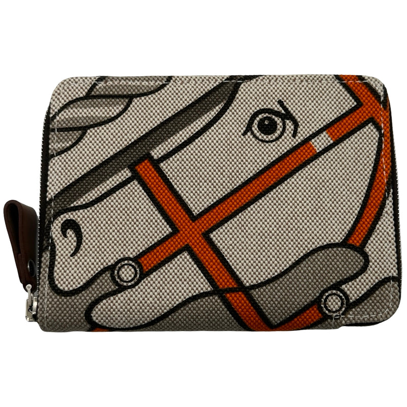 エルメス HERMES スティープルコンパクトウォレットPM □Q刻 ブラウン 