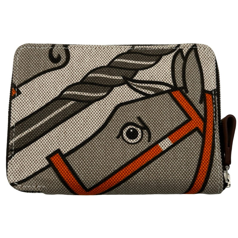 エルメス HERMES スティープルコンパクトウォレットPM □Q刻 ブラウン