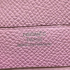 エルメス HERMES ベアコンパクト ヴェルソ D刻 ライム・モーヴシルベストル シルバー金具 エプソン レディース 二つ折り財布