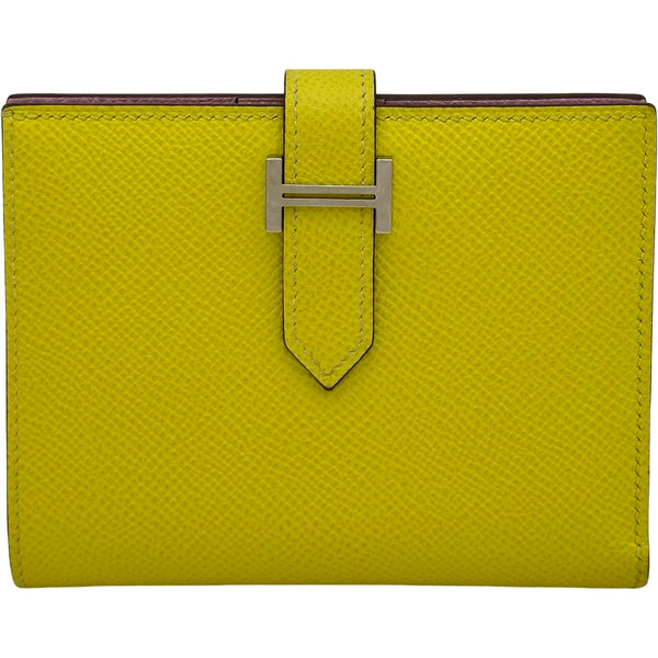 エルメス HERMES ベアコンパクト ヴェルソ D刻 ライム・モーヴ