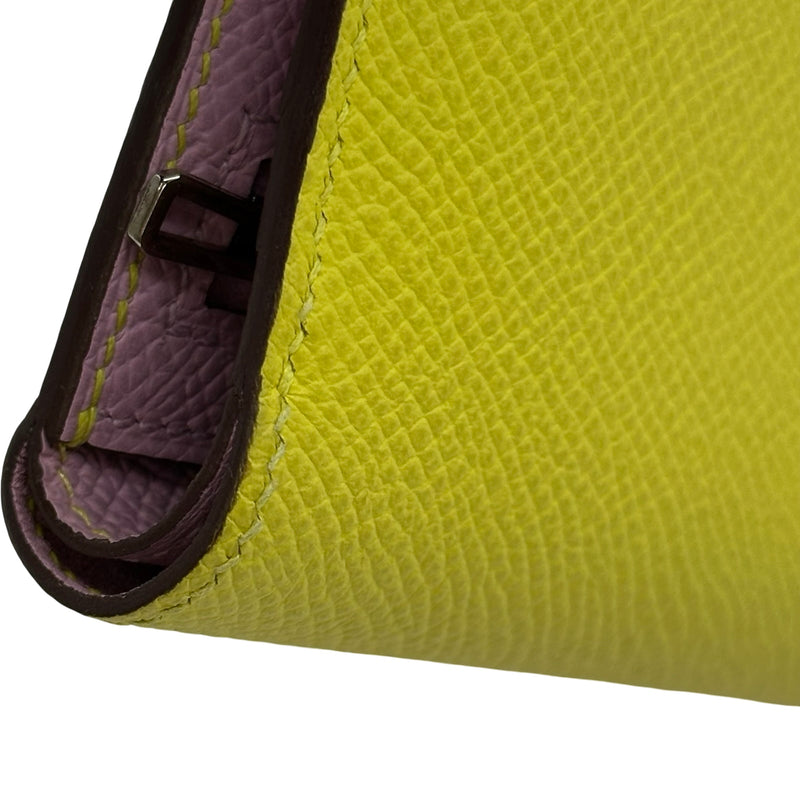 エルメス HERMES ベアコンパクト ヴェルソ D刻 ライム・モーヴ