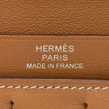 エルメス HERMES シチズンツイルロング W刻 ゴールド シルバー金具 スイフト レディース 長財布