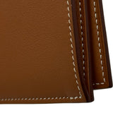 エルメス HERMES シチズンツイルロング W刻 ゴールド シルバー金具 スイフト レディース 長財布