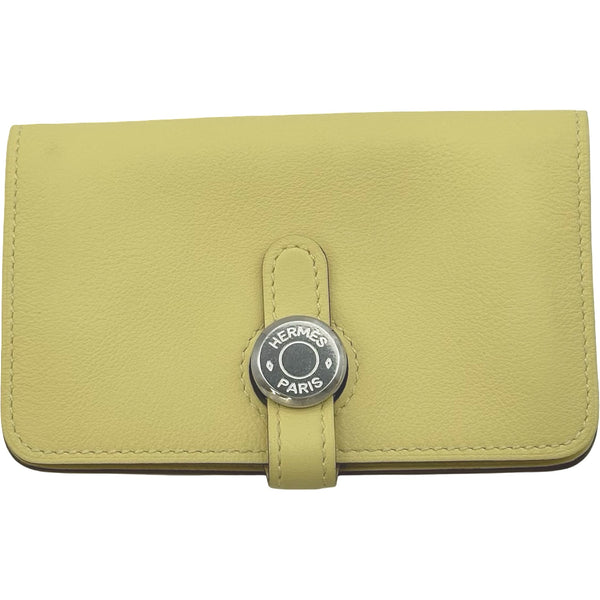 エルメス HERMES ドゴンチェーン付きカードケース X刻 ジョーヌ